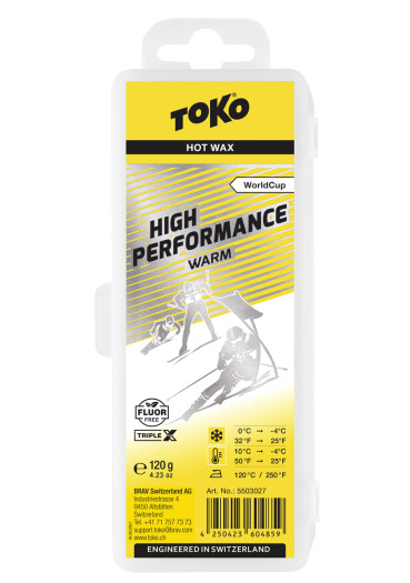 detail Toko Triplex WC High Perfor.Warm 120g žlutý parafín