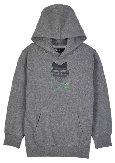 detail Fox Yth Dispute Fleece Po Heather Graphite