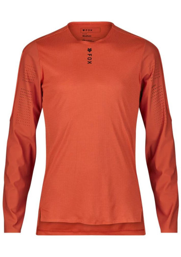 detail Men’s cycling jersey Fox Flexair Pro LS Jersey – Atomic Orange
