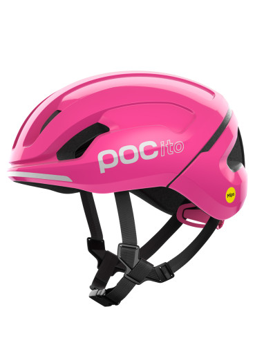 detail Kids’ Cycling Helmet POC POCito Omne MIPS Fluorescent Pink