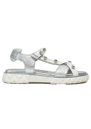 detail Women’s shoes Nis 2129610/2 Sandalo/Castoni Silver-White
