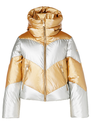 detail Goldbergh Courage Ski Jacket Gold/Silver