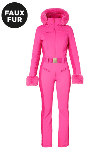 detail Goldbergh Angele Faux Border Ski Suit Passion Pink