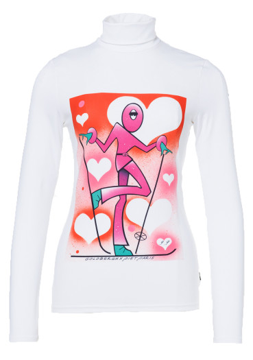 detail Goldbergh Femme Long Sleeve Tee White