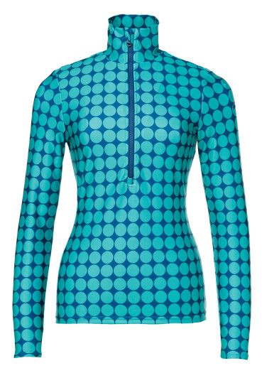 detail Goldbergh Impress Ski Pully Ice Green Retro Dot