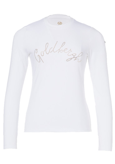 detail Women's T-shirt Goldbergh Classic Long Sleeve Tee White