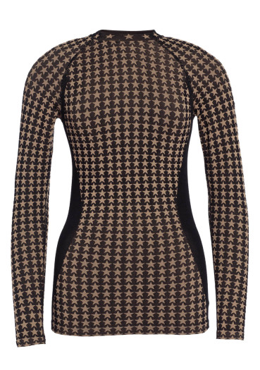 detail Goldbergh Starlet Baselayer Long Sleeve Black/Toffee
