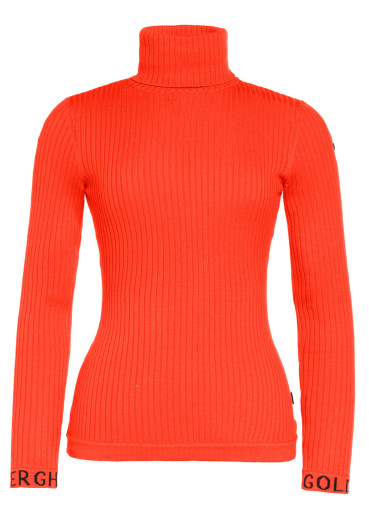 detail Goldbergh Mira Long Sleeve Knit Sweater Orange
