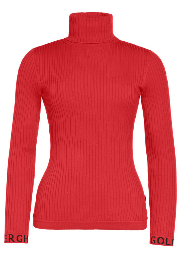 detail Goldbergh Mira Long Sleeve Knit Sweater Flame