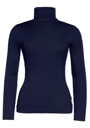 detail Goldbergh Mira Long Sleeve Knit Sweater French Blue