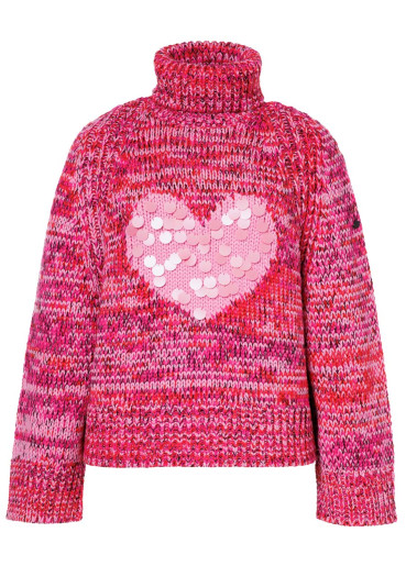 detail Women's Sweater Goldbergh Aimee Long Sleeve Knit Sweater Flame/Pink