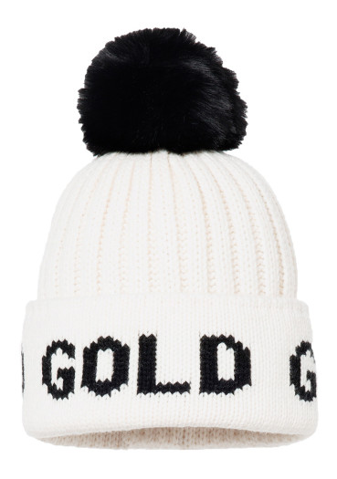 detail Goldbergh Hodd Beanie Cream/Black