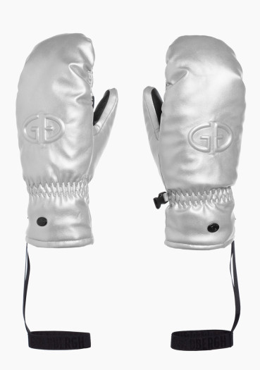 detail Goldbergh Charmer Mittens Silver