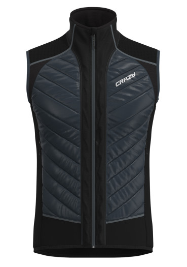 detail Pánská vesta Crazy Vest Flame Man Black