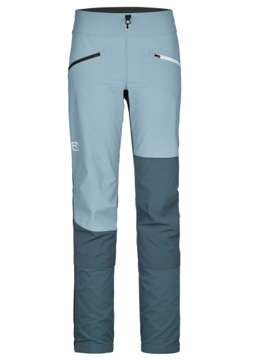 detail Dámské kalhoty Ortovox Punta Berrino Pants W Glacier Grey Regular