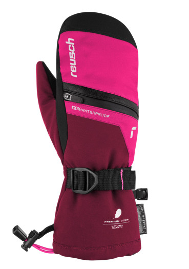 detail Dětské rukavice Reusch Lando R-TEX® XT Junior Mitten - cerise/pink glo