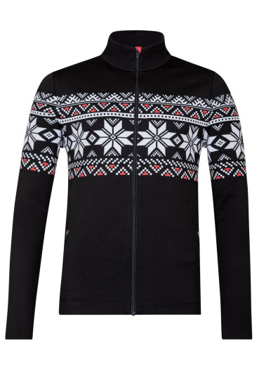 detail Pánský svetr Newland N3 4036/108 Man Full Zip Black/White