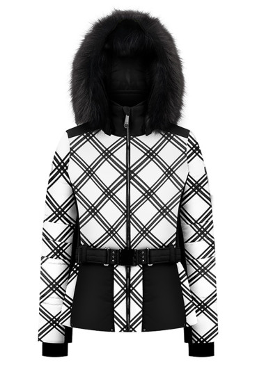 detail Dámská bunda Poivre Blanc W24-1003-Wo Ski Jacket Cross Black