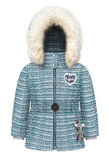 detail Kids' jacket Poivre Blanc W24-1201-Bbgl Synthetic Down Ski Tweed Gothic Blue