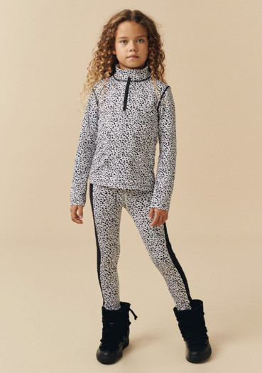 detail Kids' turtleneck Poivre Blanc W24-1940-Jrgl Base Layer Shirt Jaguar Black