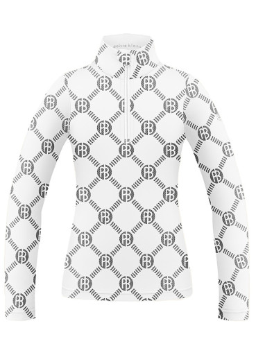 detail Dětský rolák Poivre Blanc W24-1940-Jrgl Base Layer Shirt Monogram White