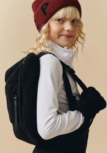 detail Women's waist bag Poivre Blanc W24-9091-Wo Neoprene Large Banana Natural Black