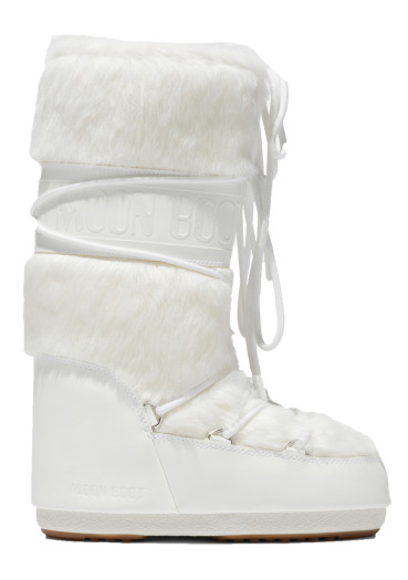 detail Dámské boty Moon Boot Icon Faux Fur-A002 Optical White