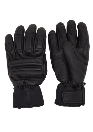 detail Men's gloves Toni Sailer Adam Men Leather Gloves Black