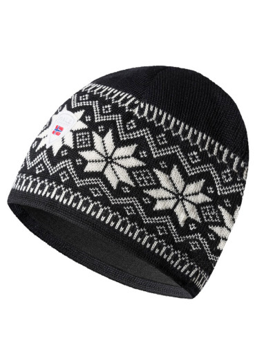 detail Dale of Norway Garmisch Hat F Black Offwhite Dark Charcoal