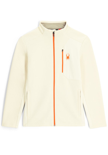 detail Pánský svetr Spyder Men Bandit Jacket-Fleece Vanilla Latte