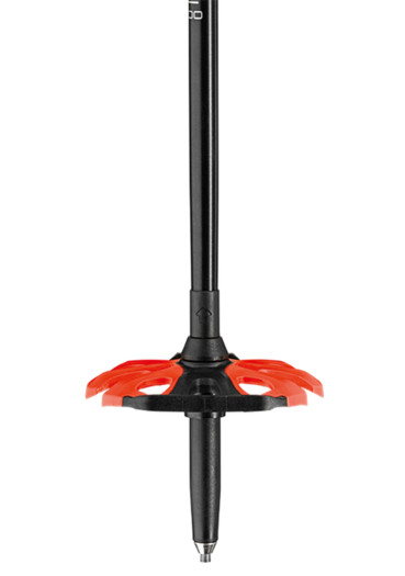 detail Ski touring poles Ski alpine poles Leki Haute Route 3 dark anthracite-dark red-black 110-150 cm