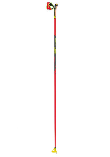 detail Leki HRC marathon bright red-neonyellow-black