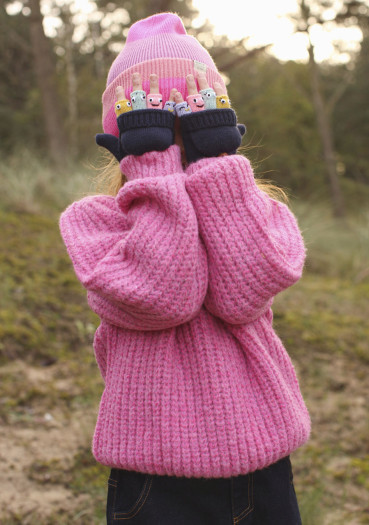 detail Barts Sirque Beanie Hot Pink