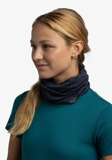 detail Buff Merino Lightweight Solid Night Blue Neckwarmer