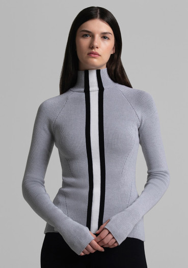 detail Dámský svetr Cordova Soelden top Grey Melange