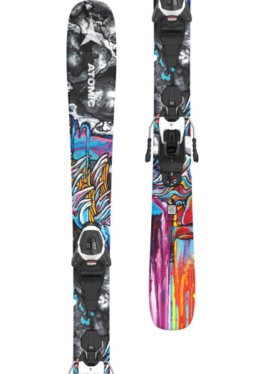 detail Atomic Bent JR 110–130 + L 6 GW downhill skis