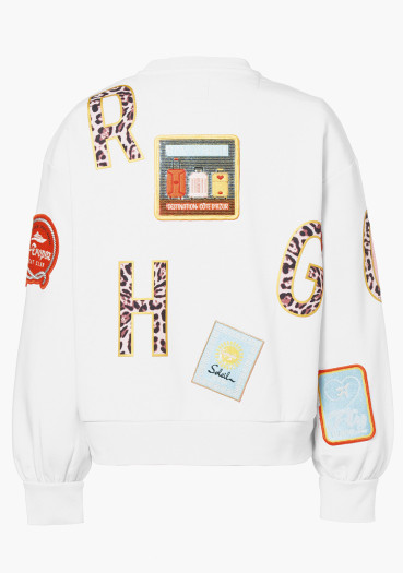 detail Women's sweatshirt Goldbergh Piscine Sweater White