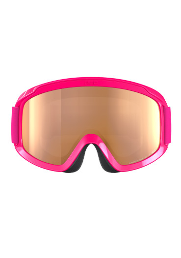 detail Children's ski goggles POC POCito Opsin Fluorescent Pink/Partly Sunny Light Orange
