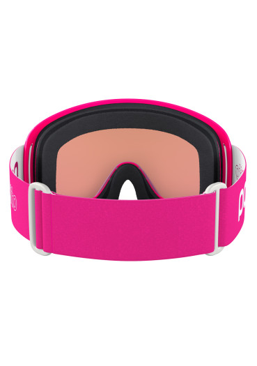detail Children's ski goggles POC POCito Opsin Fluorescent Pink/Partly Sunny Light Orange