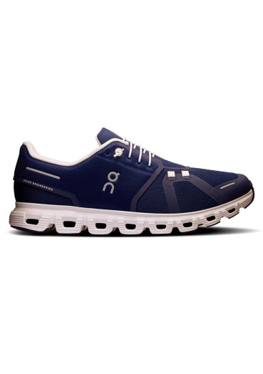 detail Men's On Running Cloud 6 Shoes, M Midnight/White