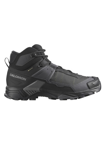 detail Men’s Salomon X ULTRA 5 MID WIDE GTX – Black / Asphalt