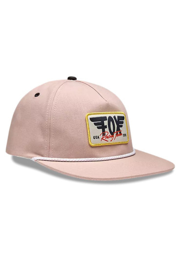 detail Fox W Winged Snapback Hat Dusty Rose