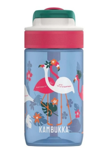 detail Children's Bottle Kambukka Lagoon 400 ml Blue Flamingo