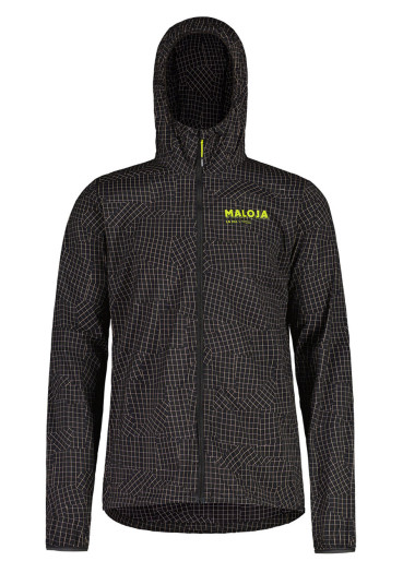 detail Maloja Bunda HaslwandM. deep black grid