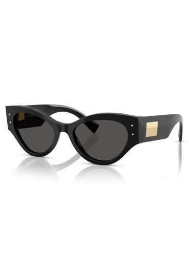 detail Dolce & Gabbana 0DG4480 501/8753 Sunglasses Black-Dark Grey