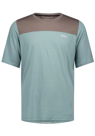 detail Mons Royale Diversion Merino Bike Jersey Ss, M Desert Sage/Iron