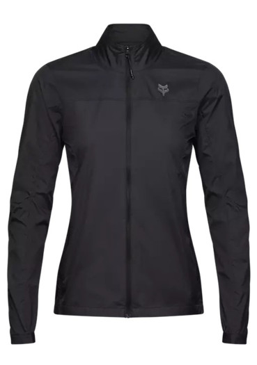 detail Women's Cycling Jacket Fox W Ranger Wind Jacket - Black