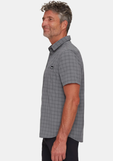 detail Men's shirt Mammut Lenni Shirt Men Steel/Black
