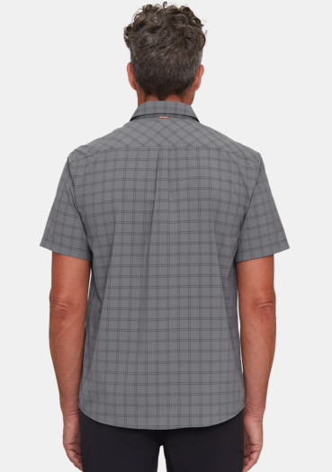 detail Men's shirt Mammut Lenni Shirt Men Steel/Black
