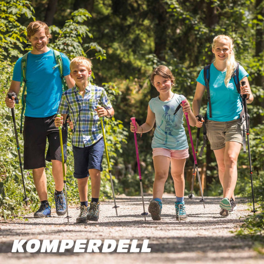 detail Komperdell Trailblazer Zero Kids’ Trekking Poles – Green